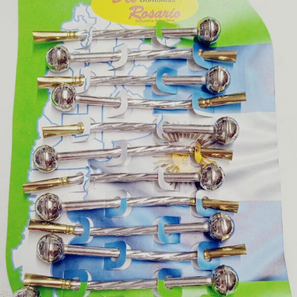 Bombilla Punta Bolita Larga Del Rosario x12