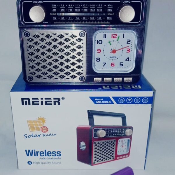 Radio Meier Solar y Carga USB MD-839-S