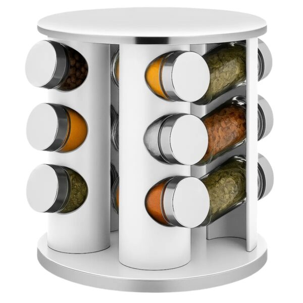 Especiero Giratorio 12Pcs Blanco