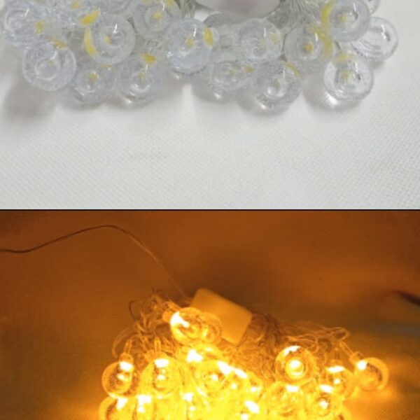 Luz Navidad 28 Bolitas Calidas 220v