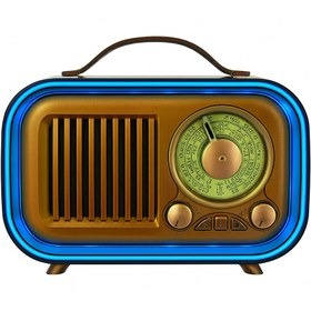 Radio Vintage C/Parlante y C/Luz  Bluetooth AM/FM Recargable MD-1316BT