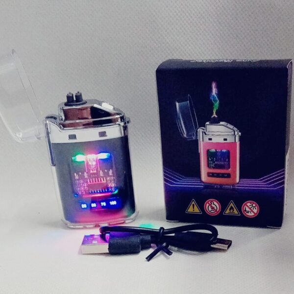 Encendedor Recargable c/Luz y Visor de Carga