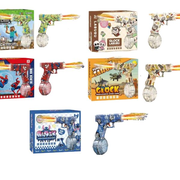 Pistola de Agua con Luz Recargable