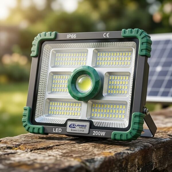 Reflector Solar y USB 200w