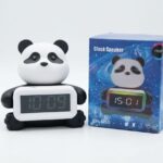 Parlante Panda c/Radio FM, Luz, Bluetooth y Reloj con Alarma Recargable