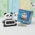 Parlante Panda c/Radio FM, Luz, Bluetooth y Reloj con Alarma Recargable