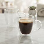 Taza de Cafe con Leche Doble Vidrio x2