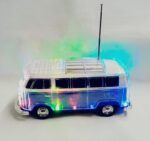 Parlante Micro con Bluetooth Recargable Luces y Sonido Tipo Arranque y Alarma - Imagen 2
