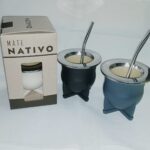 Mate Nativo C/Bombilla Saca Yerba y Caja de Presentacion