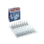 OFERTA! Juego de Ajedrez c/Piezas de Vidrio Chico