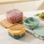 Contenedor Lunchera  C/Divisor y Cubiertos