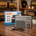 Radio AM/FM Recargable y Solar Mediana MK-391S
